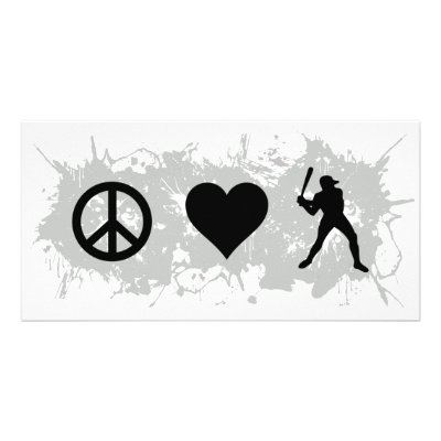 Baseball 1 customized photo card by PeaceLoveSports