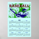 BASEBALL 2012 Calendar Poster