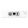 Baseball 3 bumper sticker