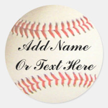 BASEBALL ADD NAME OR TEXT HERE-STICKER