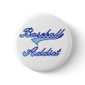 Baseball Addict Blue buttons by sport_shop Baseball Addict Blue buttons