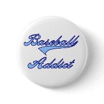 Baseball Addict Blue buttons by sport_shop Baseball Addict Blue buttons
