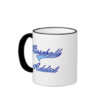 Baseball Addict Blue mugs