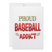 Baseball Addict Personalized Invitation