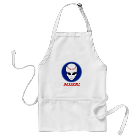 Baseball Alien Aprons