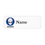 Baseball Alien Skull Return Address Labels