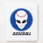 Baseball Alien Skull Mousepads