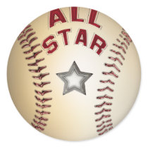 Baseball All Star Stickers