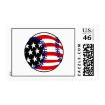 Baseball American Flag Stamp