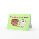 Baseball and Baseball Glove Team Cards