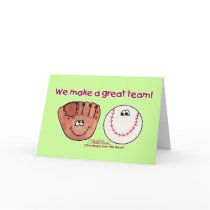 Baseball and Baseball Glove Team cards by creationhrt Baseball and Baseball Glove Team cards