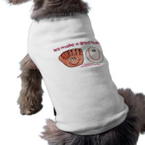 Baseball and Baseball Glove Team pet clothing