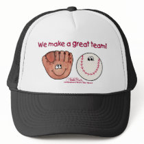 Baseball and Baseball Glove Team hats by creationhrt Baseball and Baseball Glove Team hats