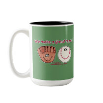Baseball and Baseball Glove Team mugs by creationhrt Baseball and Baseball Glove Team mugs