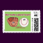 Baseball and Baseball Glove Team