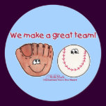 Baseball and Baseball Glove Team