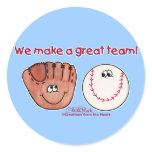 Baseball and Baseball Glove Team