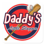 Baseball and Bat Daddy's Little Slugger stickers