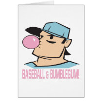Baseball And Bubblegum Greeting Card