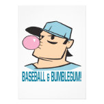 Baseball And Bubblegum Custom Invites