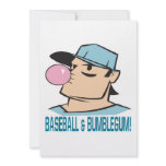 Baseball And Bubblegum Custom Invites
