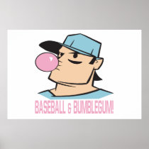 Baseball And Bubblegum Print
