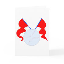 Baseball and Flags cards by CelebrationZazzle Baseball and Flags cards