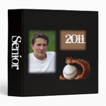 Baseball and Glove Graduation Binder