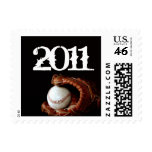 Baseball and Glove Graduation Postage Stamp