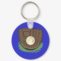 Baseball and Glove Key Chain keychains