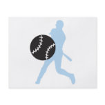 baseball and player silhouette graphic design full color flyer
