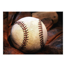 Baseball Artwork Invitations