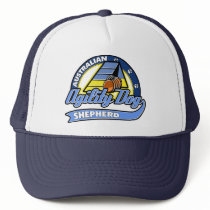 Baseball Australian Shepherd Agility Trucker Hat