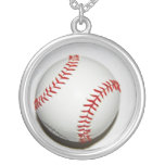 Baseball b-ball chain necklace pendant