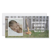 Baseball Baby Announcement photo cards