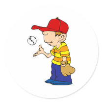 Baseball Baby Boy Sticker