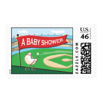 Baseball Baby Shower Postage Stamp