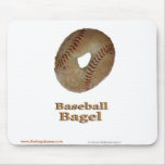 Baseball Bagel Mouse Pad
