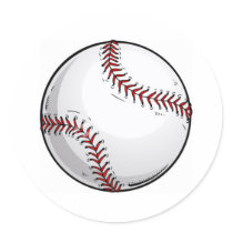 Baseball Ball 1 stickers by CelebrationZazzle Baseball Ball 1 stickers