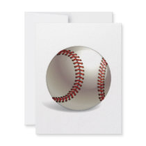 Baseball Ball Invitations