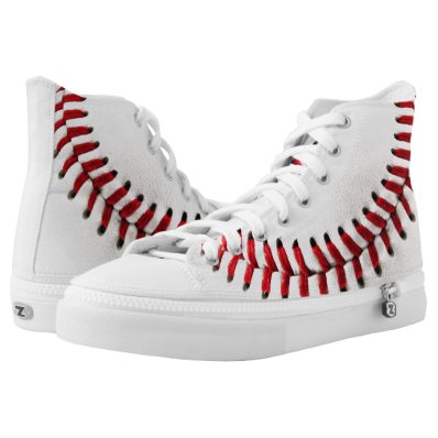 Baseball ball printed shoes