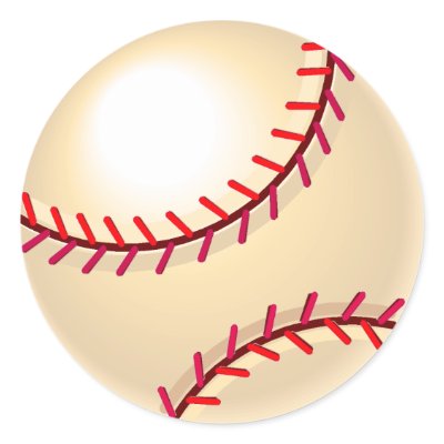 Baseball Ball Stickers by SportsZazzle