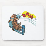 baseball bam funny umpire hit with ball mousepads