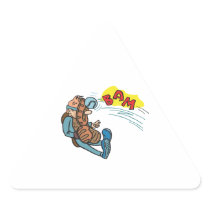 baseball bam funny umpire hit with ball sticker