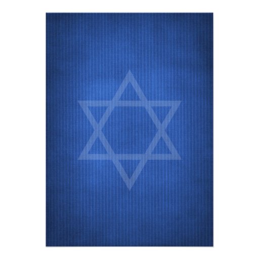 Baseball Bar Mitzvah Red Blue Invitations