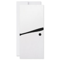 baseball bat and ball icon rack cards