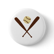 Baseball Bat Pinback Buttons