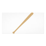 baseball bat icon customized photo card