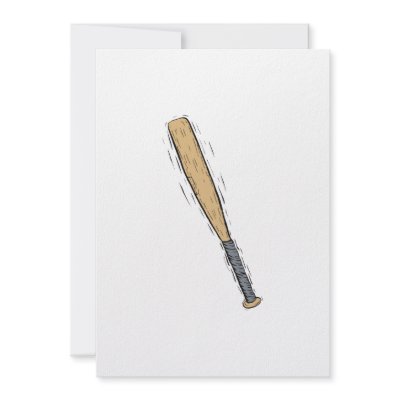 baseball bat personalized invites by justsports
