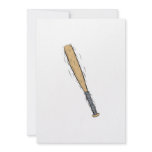 baseball bat personalized invites